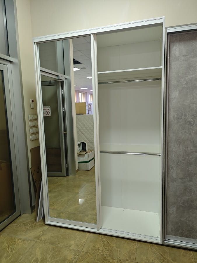 Шкаф-купе 1500х2550х600 (Нимфея альба) с зеркалами