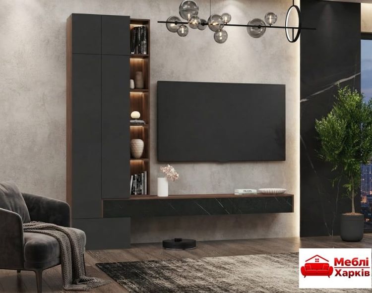 Гостиная стенка Дакота 2440х2380х400 мм